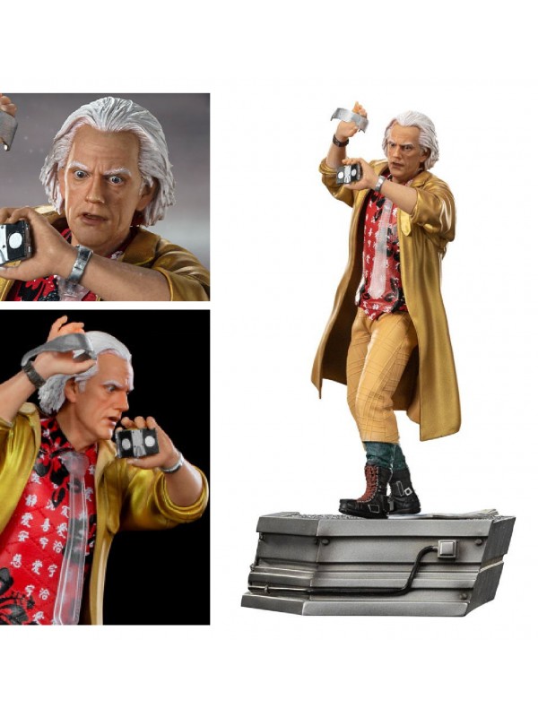 Retour vers le Futur II - Statuette 1/10 Art Scale Doc Brown 25 cm -  Figurines - LDLC